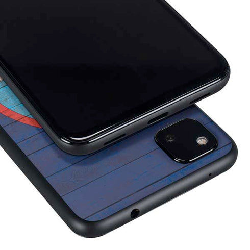 Guam Flag Dark Wood Google Pixel 4a Skin